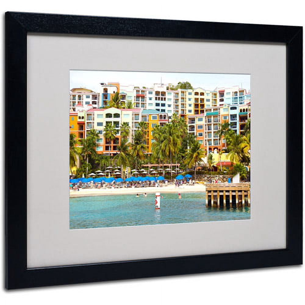 Trademark Fine Art "Virgin Islands 8" Matted Framed Art by CATeyes