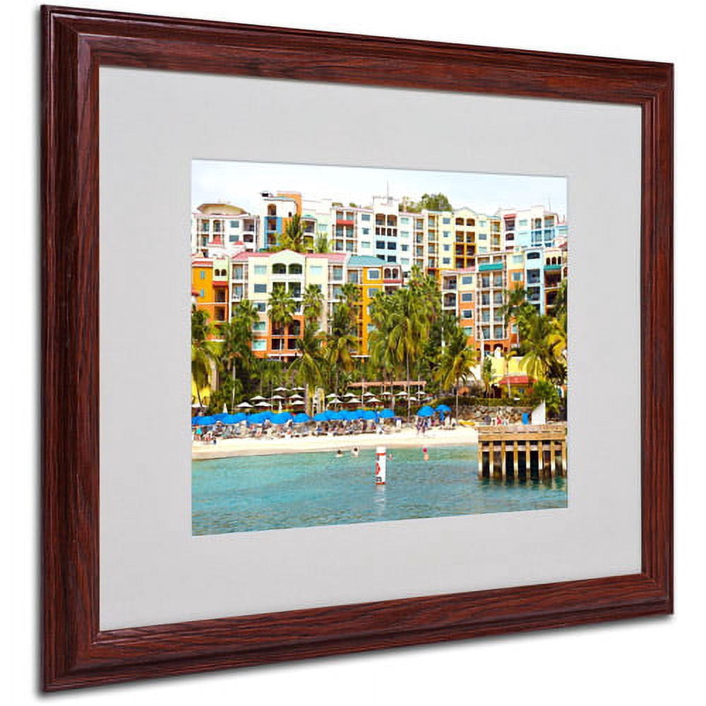 Trademark Fine Art "Virgin Islands 8" Matted Framed Art by CATeyes