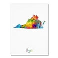 thumbnail image 1 of Trademark Fine Art "Virginia Map" Canvas Art by Michael Tompsett, 1 of 4