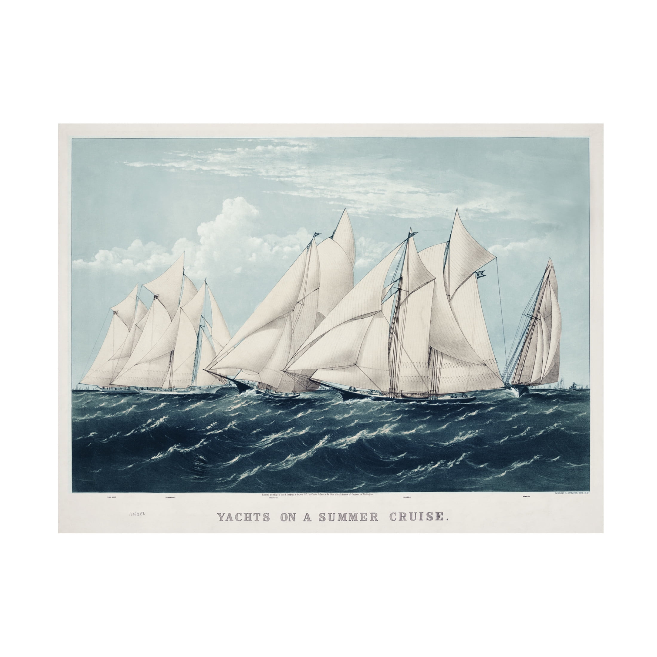Trademark Fine Art Vision Studio  Antique Yachts III Canvas Wall Art