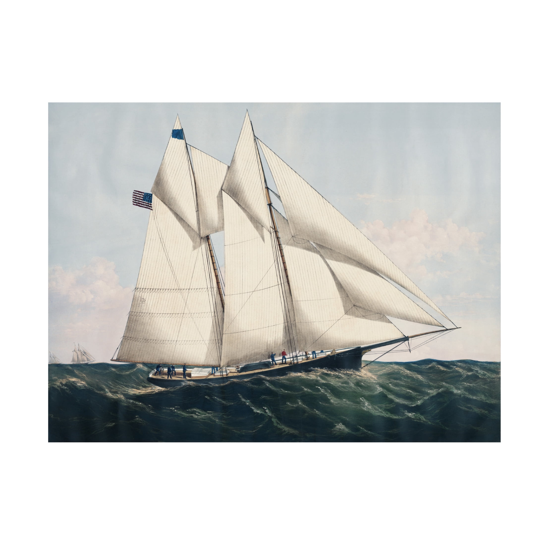 Trademark Fine Art Vision Studio  Antique Yachts IV Canvas Wall Art