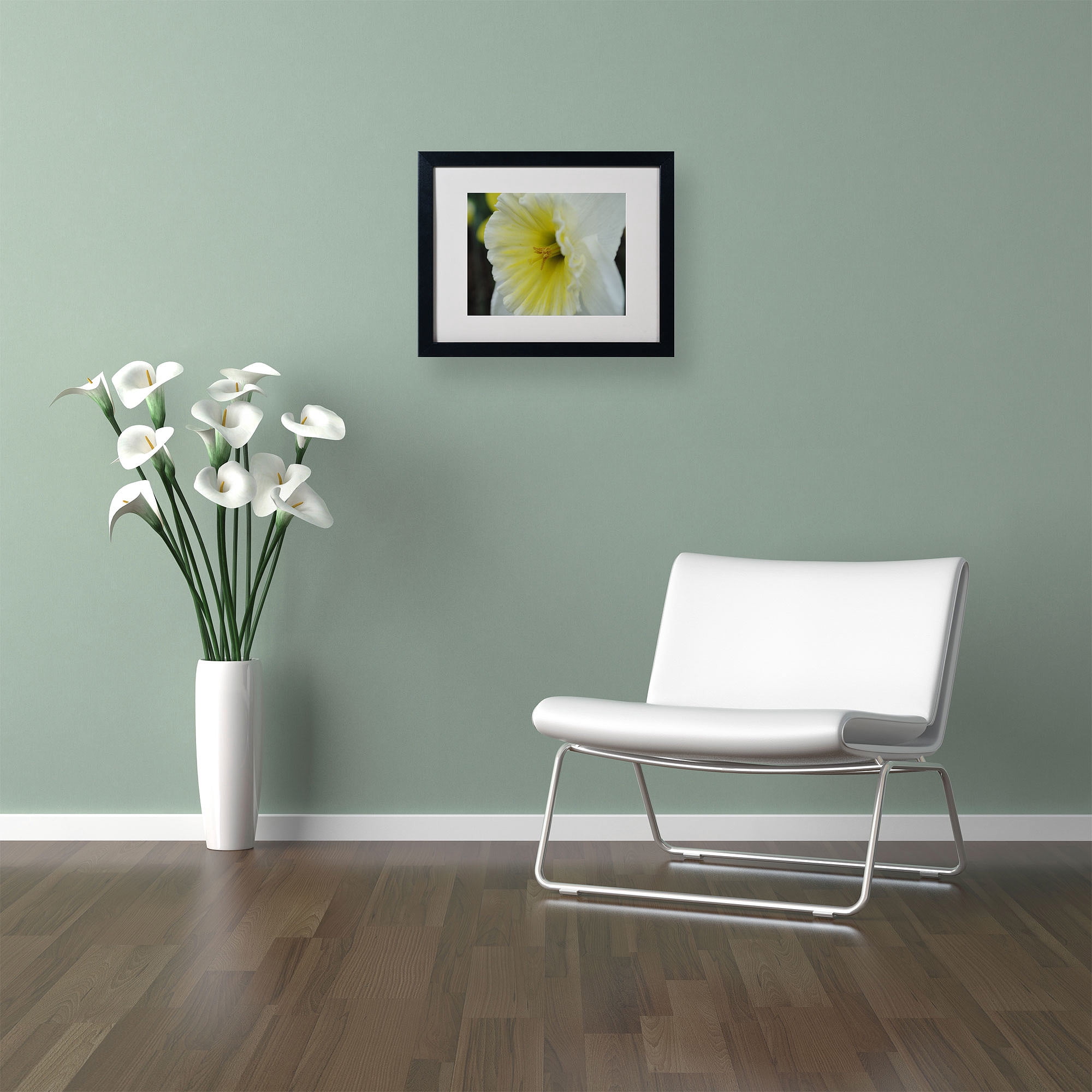 Trademark Fine Art "Vitality" by Monica Fleet, Black Frame