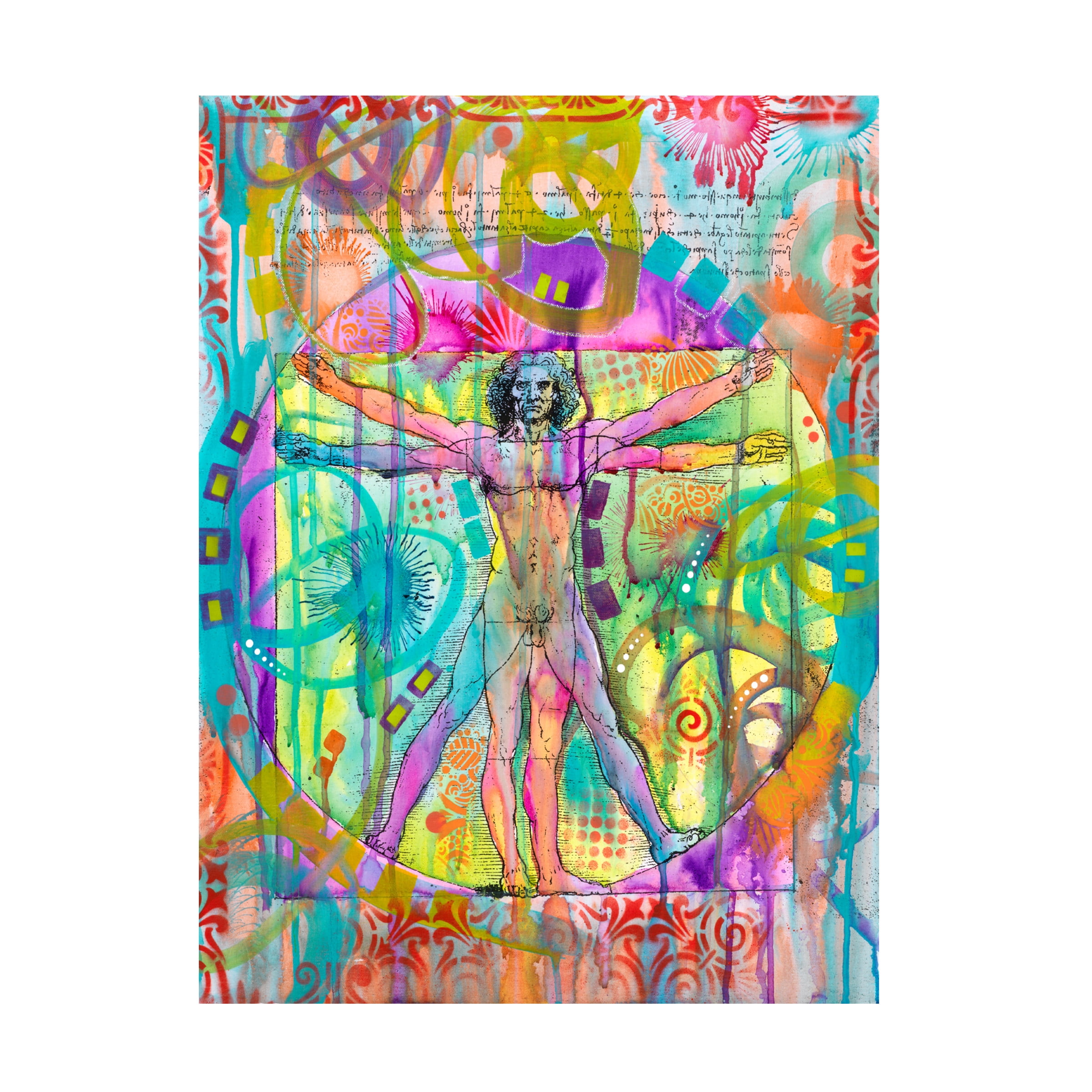 Trademark Fine Art Dean Russo Vitruvian Man Canvas Wall Art - 18x24