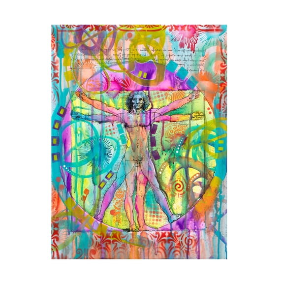 Trademark Fine Art Dean Russo Vitruvian Man Canvas Wall Art - 35x47