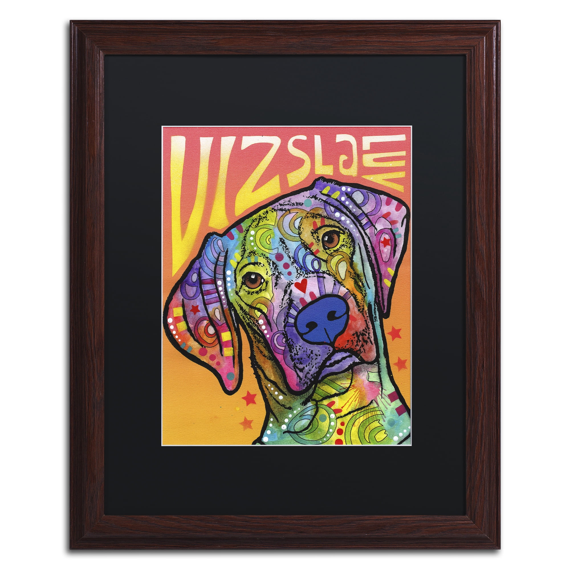Trademark Fine Art 'Vizsla Luv' Matted Framed Art by Dean Russo