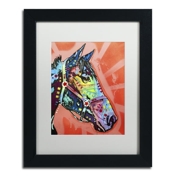 Trademark Fine Art 'WC Horse 3' Black Framed Art by Dean Russo