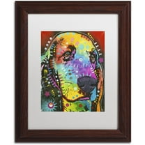 Trademark Fine Art "Waffles" Canvas Art by Dean Russo, White Matte, Wood Frame