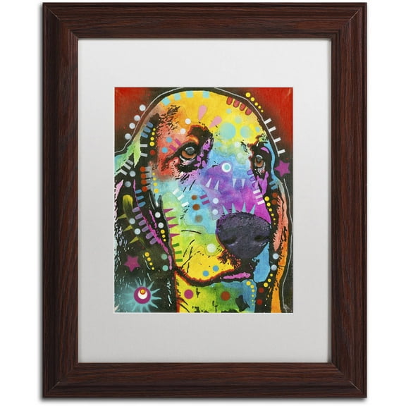 Trademark Fine Art "Waffles" Canvas Art by Dean Russo, White Matte, Wood Frame