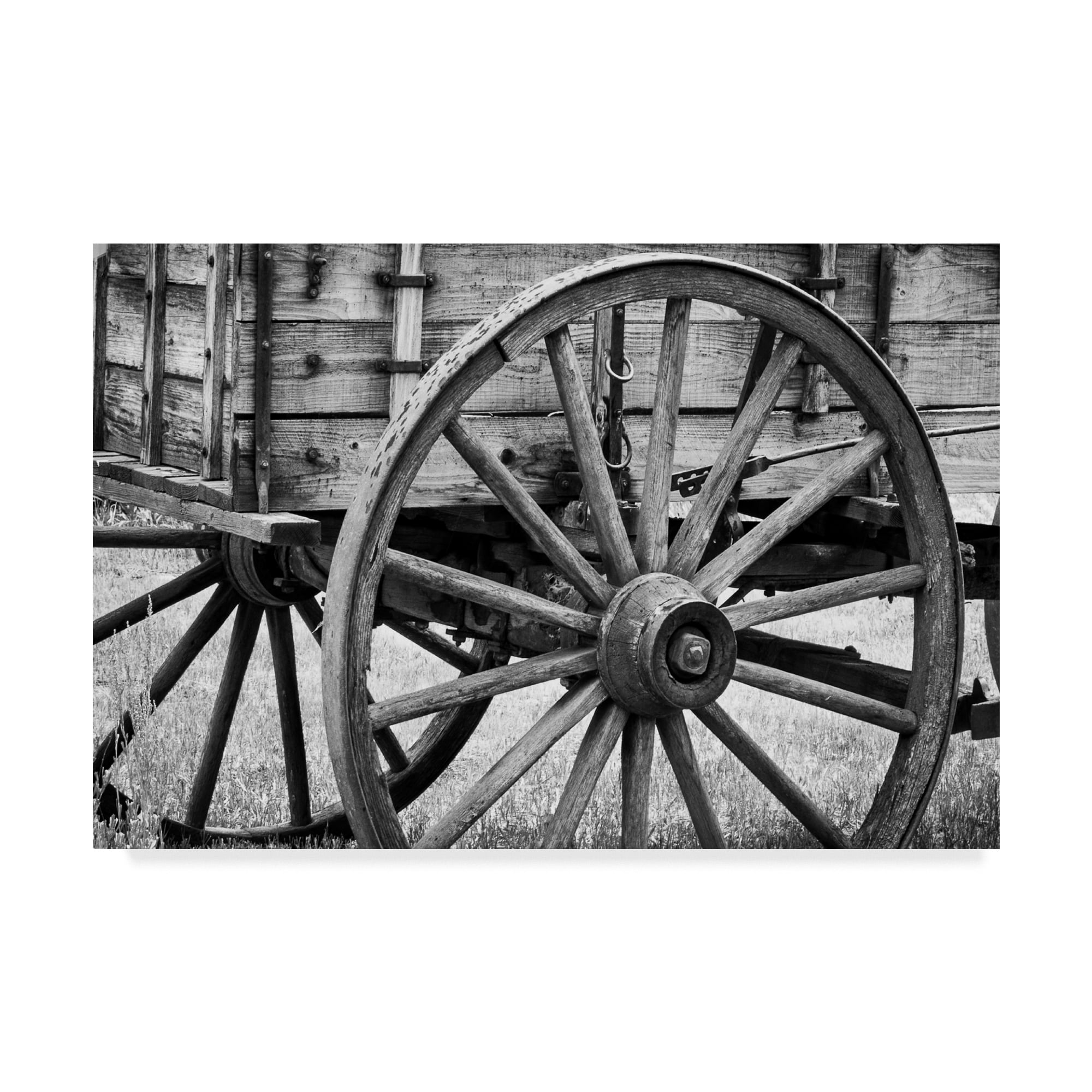 Trademark Fine Art 'Wagon Wheel Cart' Canvas Art by Brenda Petrella Photography Llc