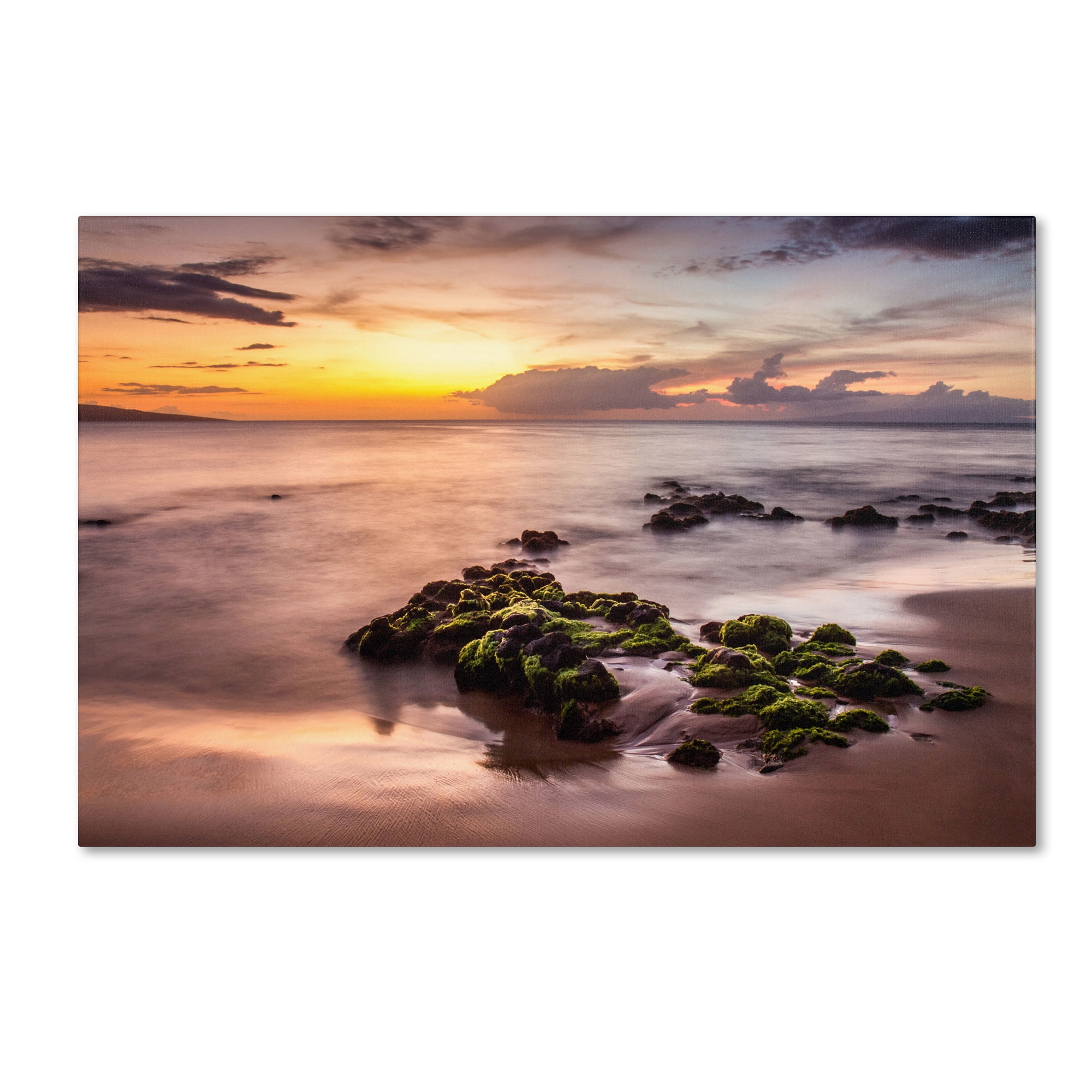 Trademark Fine Art "Wailea Sunset" Canvas Art by Pierre Leclerc