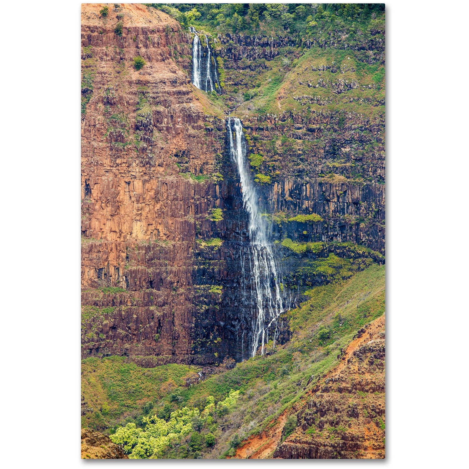 Trademark Fine Art 'Waipoo Falls' Canvas Art by Pierre Leclerc