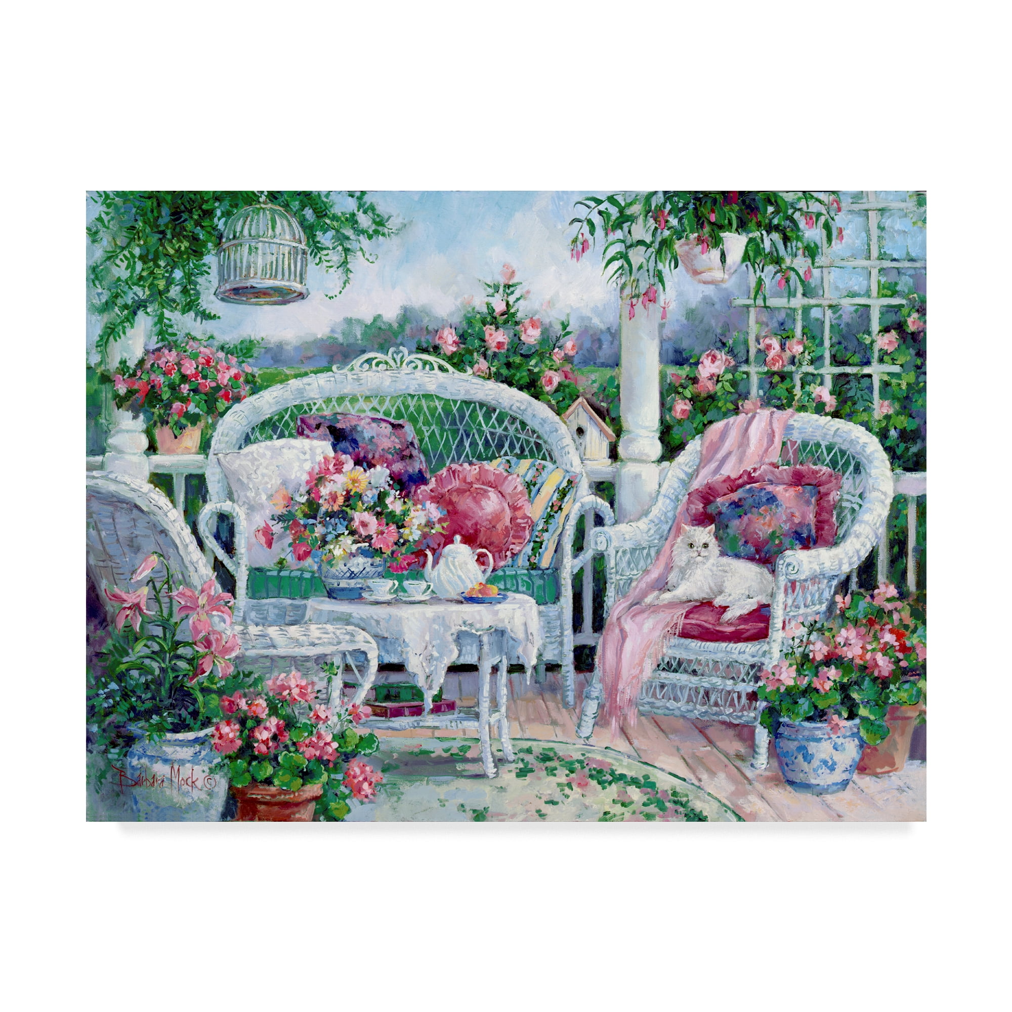 Trademark Fine Art 'Waiting For Friends' Canvas Art by Barbara Mock