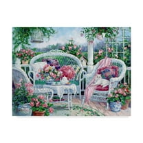 Trademark Fine Art 'Waiting For Friends' Canvas Art by Barbara Mock