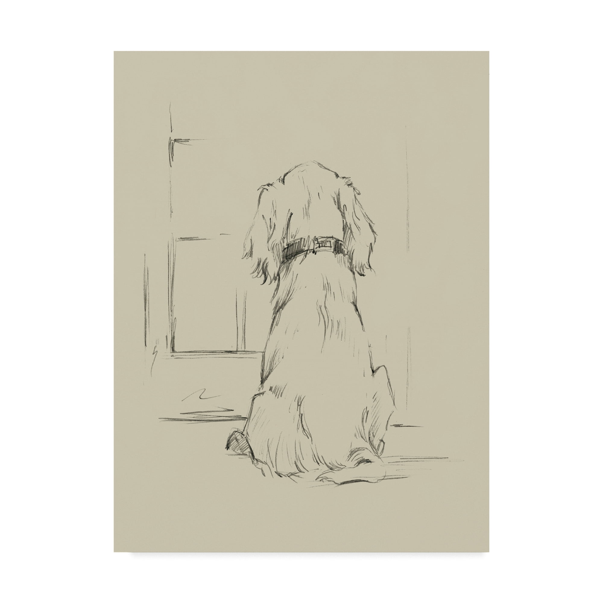Trademark Fine Art 'Waiting for Master I' Canvas Art by Ethan Harper