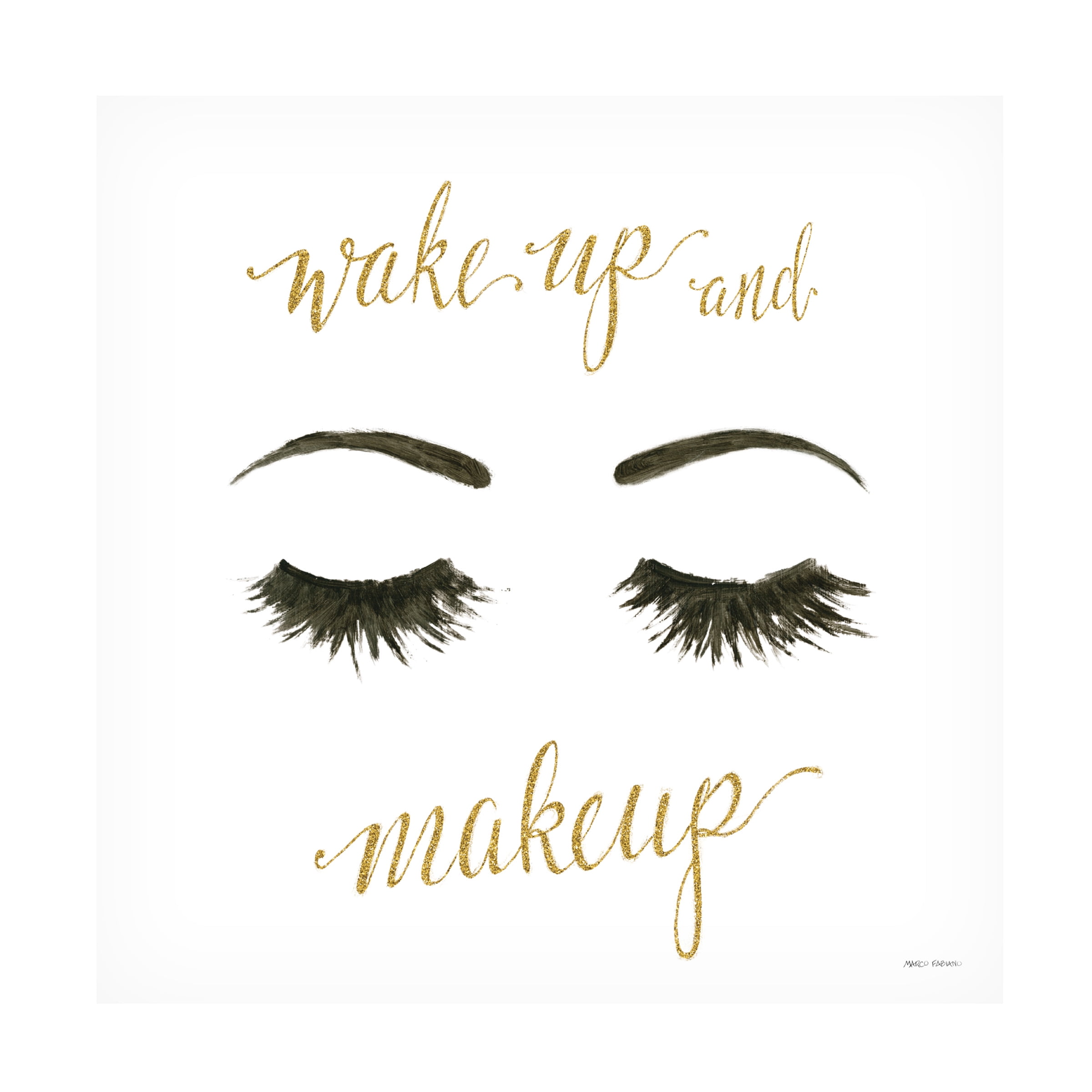 Trademark Fine Art 'Wake Up and Make Up I' Canvas Art by Marco Fabiano