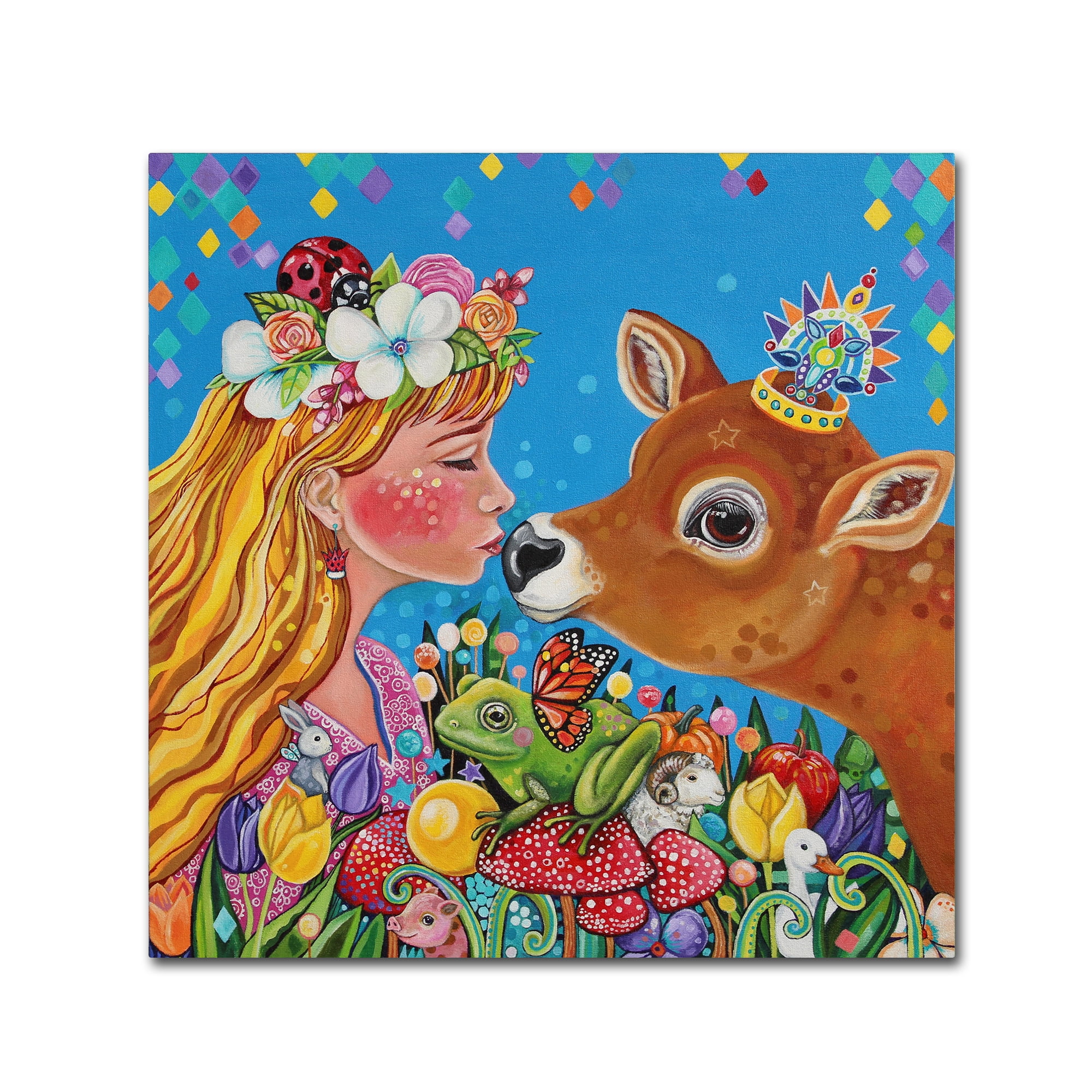 Trademark Fine Art 'Waking Kiss' Canvas Art by Lynda Bell