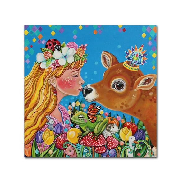 Trademark Fine Art 'Waking Kiss' Canvas Art by Lynda Bell