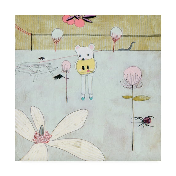 Trademark Fine Art 'Walk In The Park Mouse' Canvas Art by Jennifer Davi