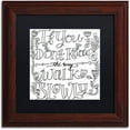 thumbnail image 1 of Trademark Fine Art "Walk Slowly BW" Canvas Art by Elizabeth Caldwell, Black Matte, Wood Frame, 1 of 4