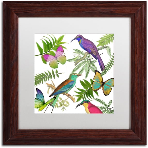 Trademark Fine Art "Walking on Air I" Canvas Art by Color Bakery White Matte, Wood Frame