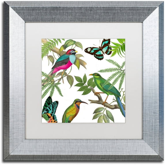 Trademark Fine Art "Walking on Air II" Canvas Art by Color Bakery White Matte, Silver Frame