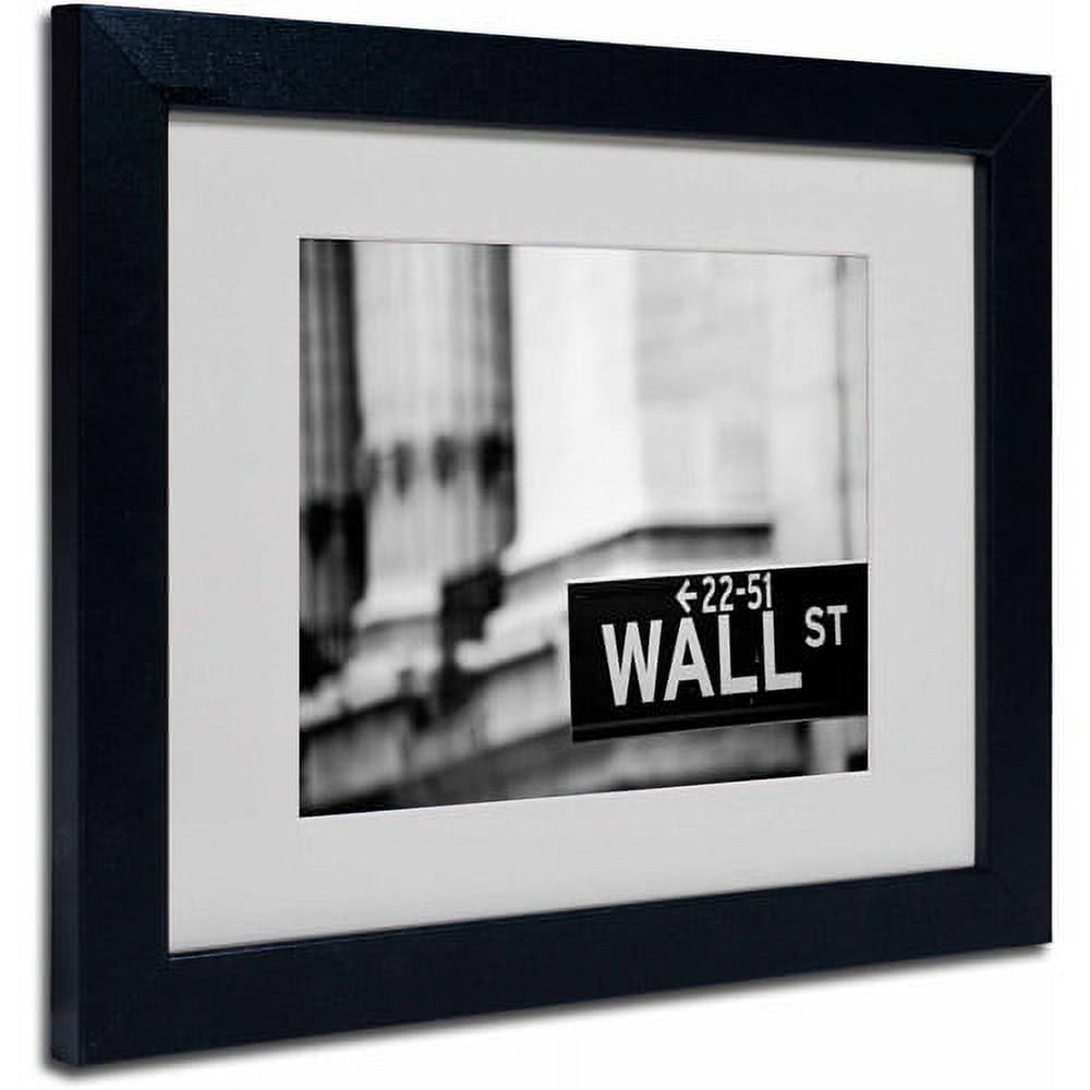 Trademark Fine Art "Wall St." by Yale Gurney, Black Frame