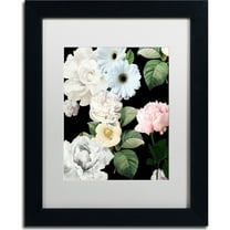Trademark Fine Art "Wallflowers" Canvas Art by Color Bakery, White Matte, Black Frame
