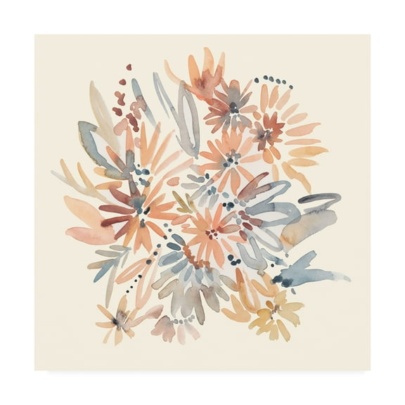 Trademark Fine Art 'Wallflowers I' Canvas Art by Chariklia Zarris