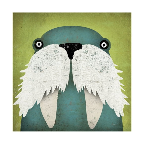 Trademark Fine Art 'Walrus' Canvas Art by Ryan Fowler