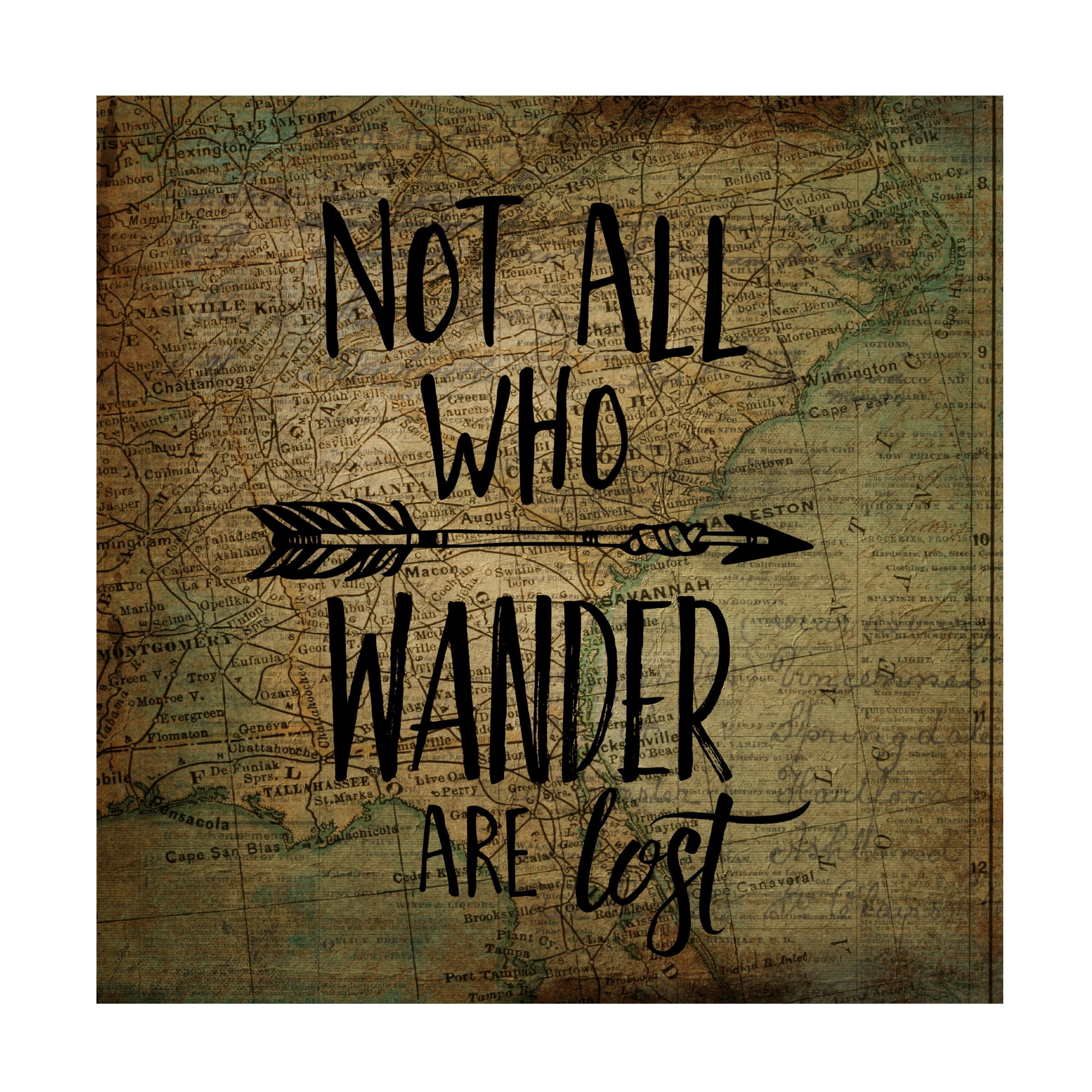 Trademark Fine Art 'Wander Are Lost' Canvas Art by Marcee Duggar
