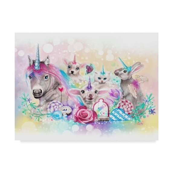 Trademark Fine Art 'Want To Be Unicorns' Canvas Art by Sheena Pike Art And Illustration