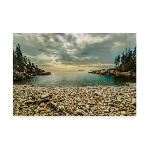 Trademark Fine Art 'Warm Sunset' Canvas Art by Natalie Mikaels