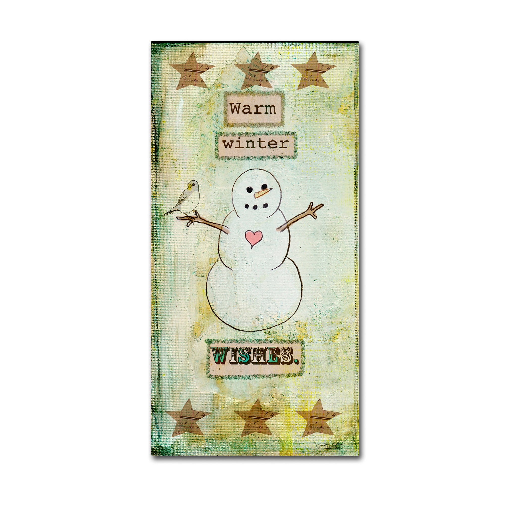 Trademark Fine Art 'Warm Winter Wishes' Canvas Art by Tammy Kushnir
