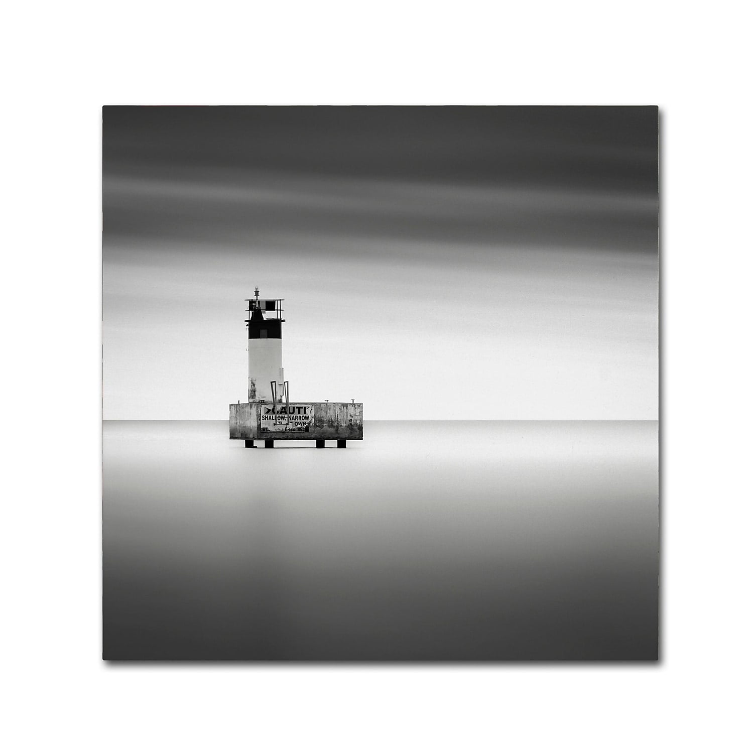 Trademark Fine Art "Warning Sign" Canvas Art by Dave MacVicar