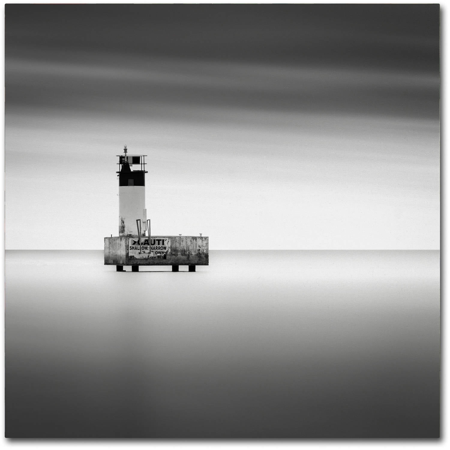 Trademark Fine Art "Warning Sign" Canvas Art by Dave MacVicar