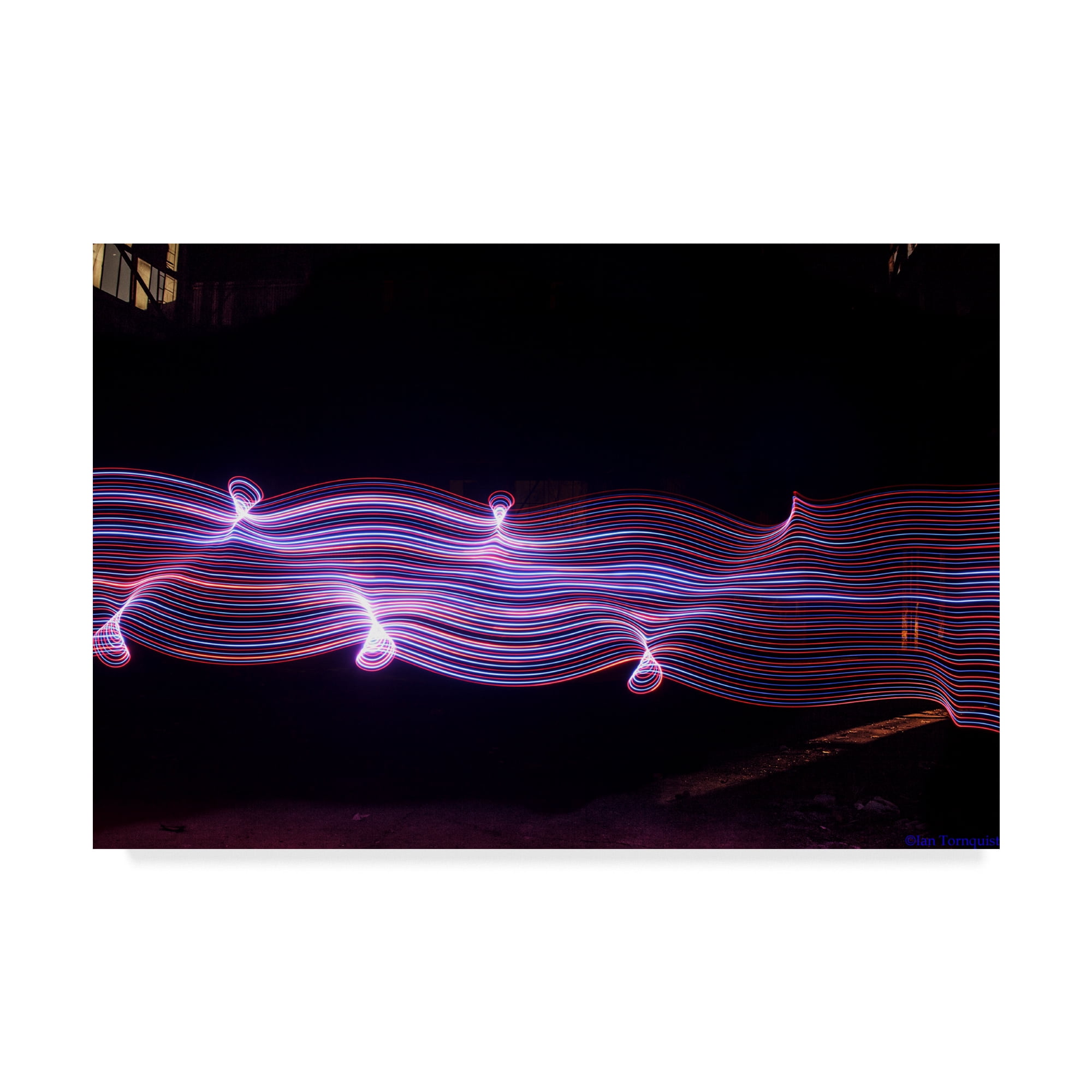 Trademark Fine Art 'Warped Light Wall' Canvas Art by Ian Tornquist