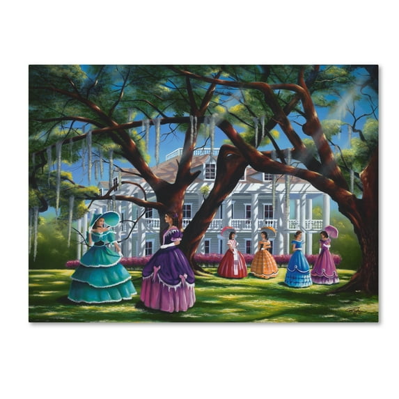 Trademark Fine Art 'Wartime Gathering' Canvas Art by Geno Peoples