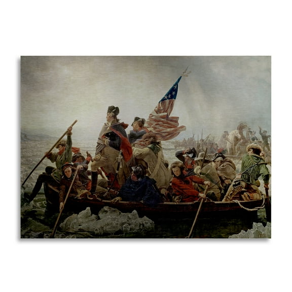 Trademark Fine Art ''Washington Crossing Delaware River in 1776' Canvas Art by Emanuel Leutze
