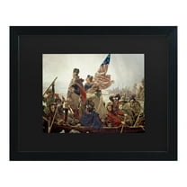 Trademark Fine Art ''Washington Crossing Delaware River in 1776' Canvas Art by Emanuel Leutze
