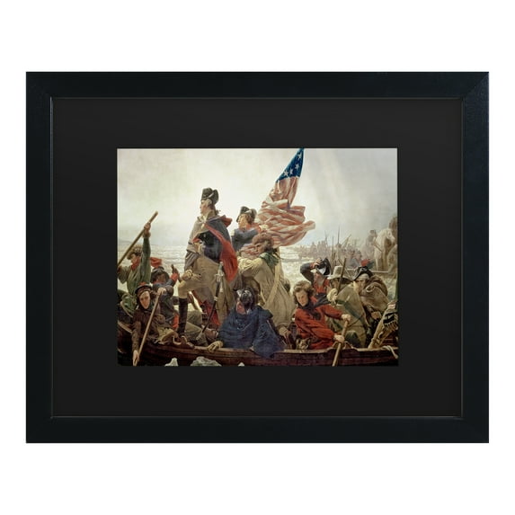 Trademark Fine Art ''Washington Crossing Delaware River in 1776' Canvas Art by Emanuel Leutze