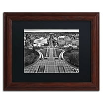 Trademark Fine Art "Washington, DC" Canvas Art by CATeyes, Black Matte, Wood Frame