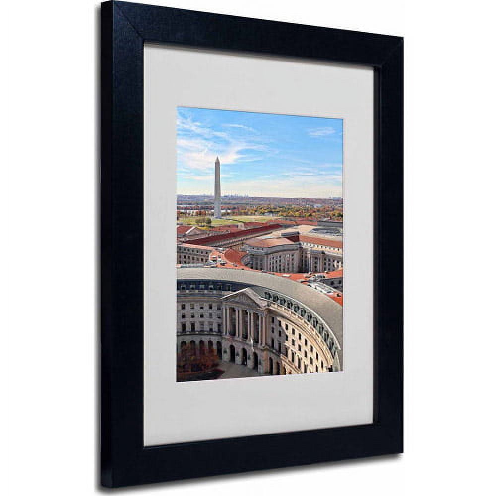 Trademark Fine Art "Washington, DC" Matted Framed Art by Gregory O'Hanlon, Black Frame