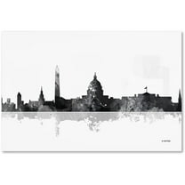Trademark Fine Art "Washington DC Skyline BG-1" Canvas Art by Marlene Watson