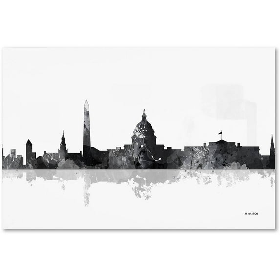Trademark Fine Art "Washington DC Skyline BG-1" Canvas Art by Marlene Watson
