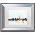 thumbnail image 1 of Trademark Fine Art "Washington DC Skyline Blue" Canvas Art by Michael Tompsett, White Matte, Silver Frame, 1 of 4
