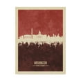 thumbnail image 1 of Trademark Fine Art 'Washington DC Skyline Red II' Canvas Art by Michael Tompsett, 1 of 4