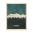 thumbnail image 1 of Trademark Fine Art 'Washington DC Skyline Teal' Canvas Art by Michael Tompsett, 1 of 4