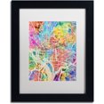 thumbnail image 1 of Trademark Fine Art "Washington DC Street Map" Canvas Art by Michael Tompsett, White Matte, Black Frame, 1 of 4