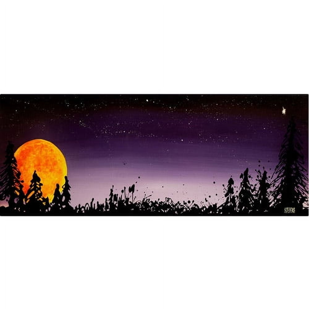 Trademark Fine Art "Washington Moonrise" Canvas Art by Roderick Stevens