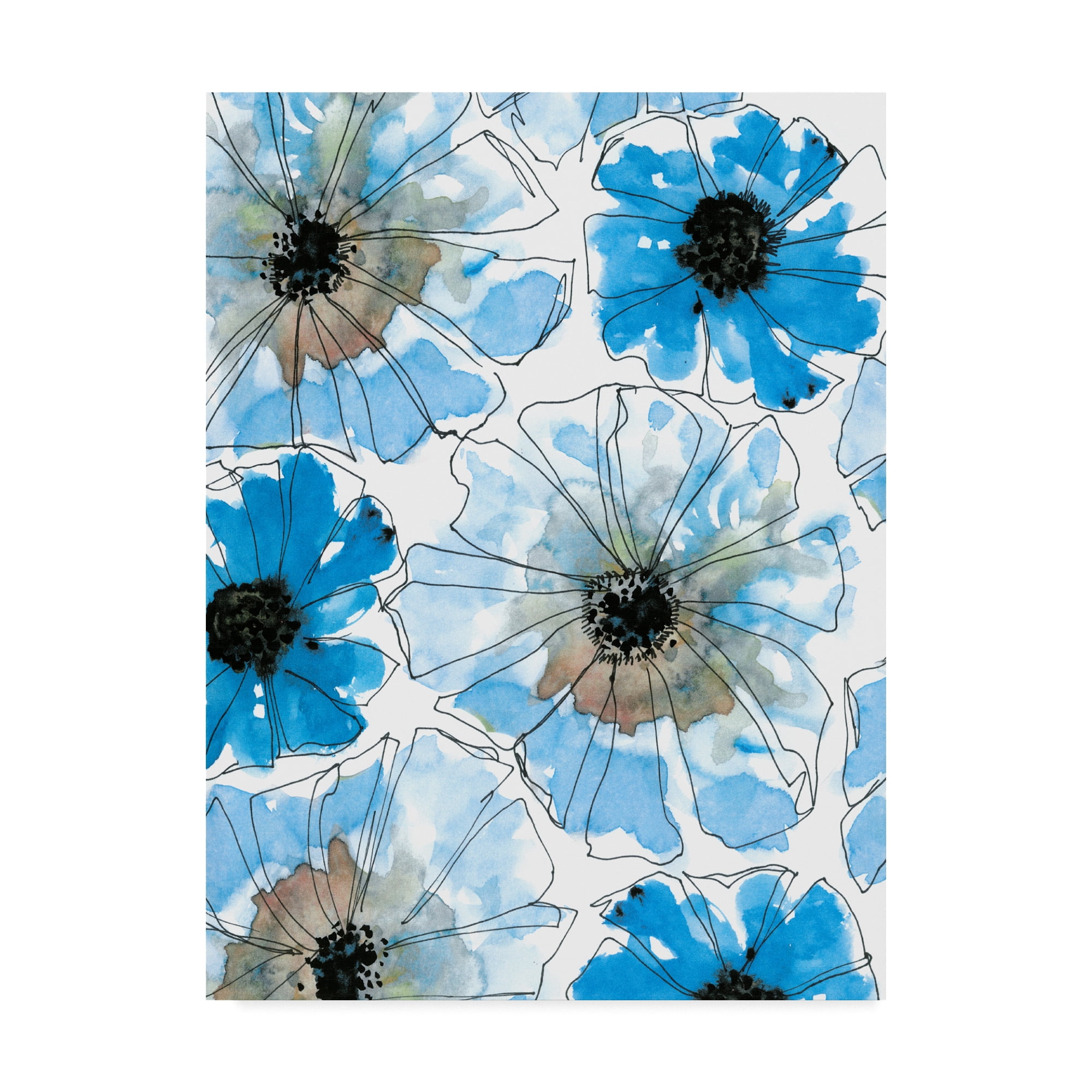 Trademark Fine Art 'Water Blossoms I' Canvas Art by Deborah Velasquez